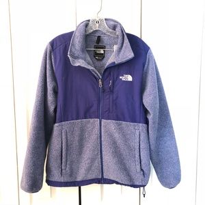 North Face Woman’s Blue Denali Fleece size Large
